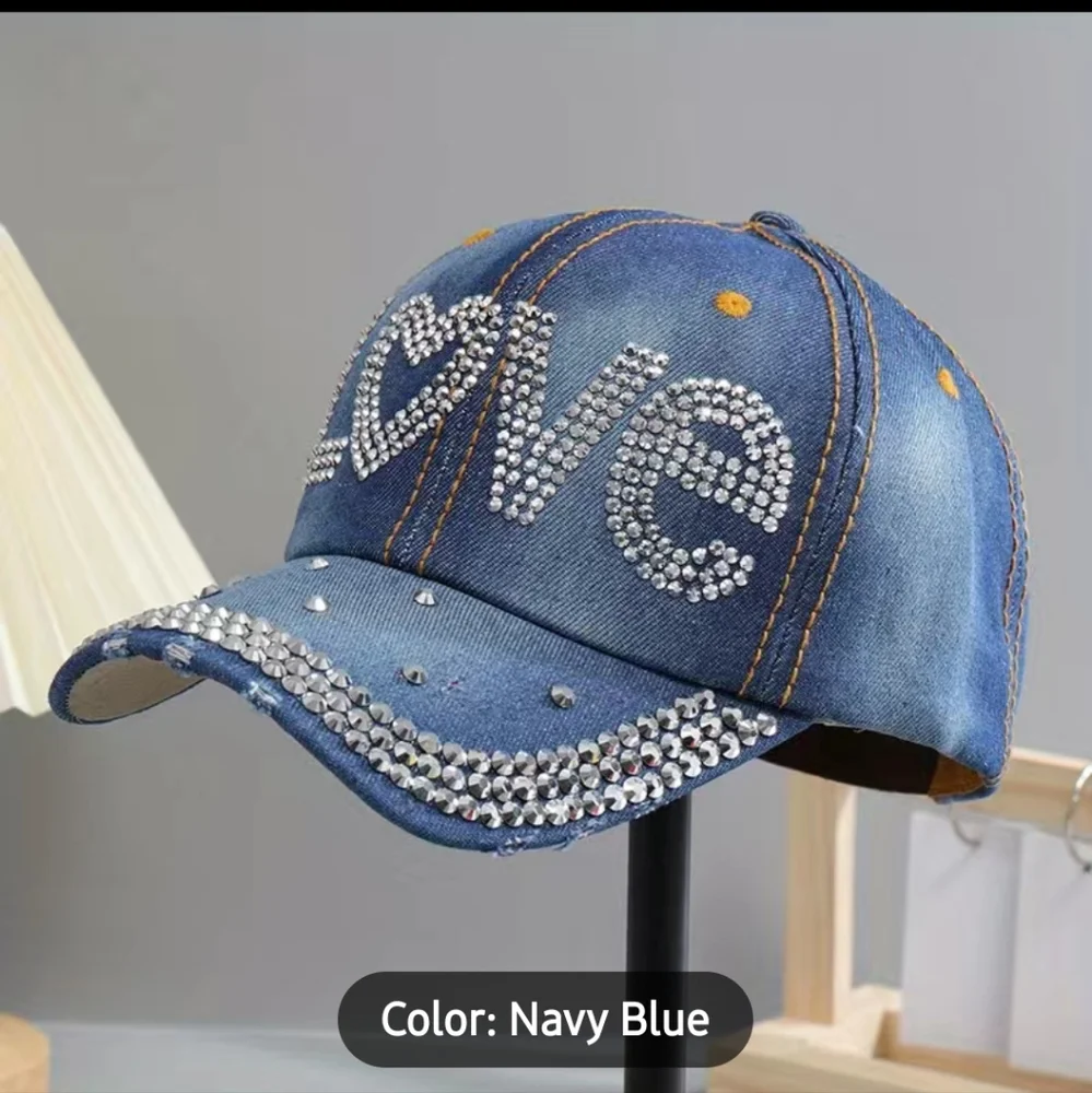 NWT Denim Bling Hat
